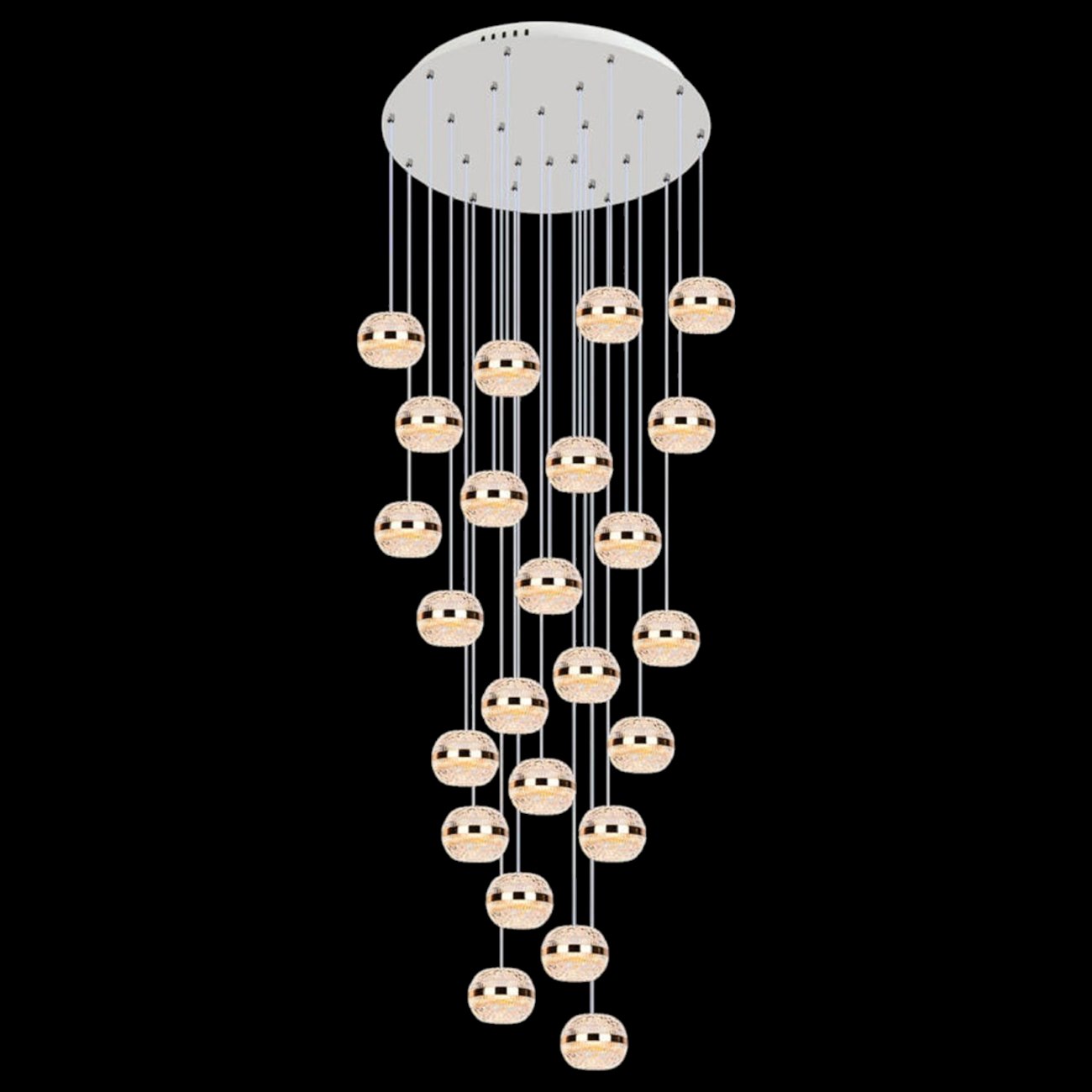 Đèn thả pha lê Andora TPL-5908/24 Ø500*H2800 LED 3 CĐ