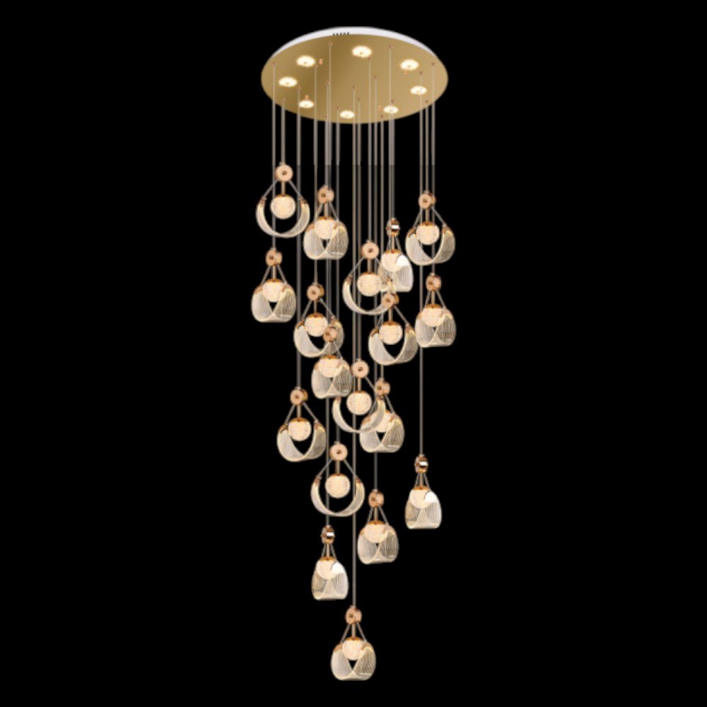 Đèn thả pha lê Andora TPL-8048/18 Ø800*H2700 3000K