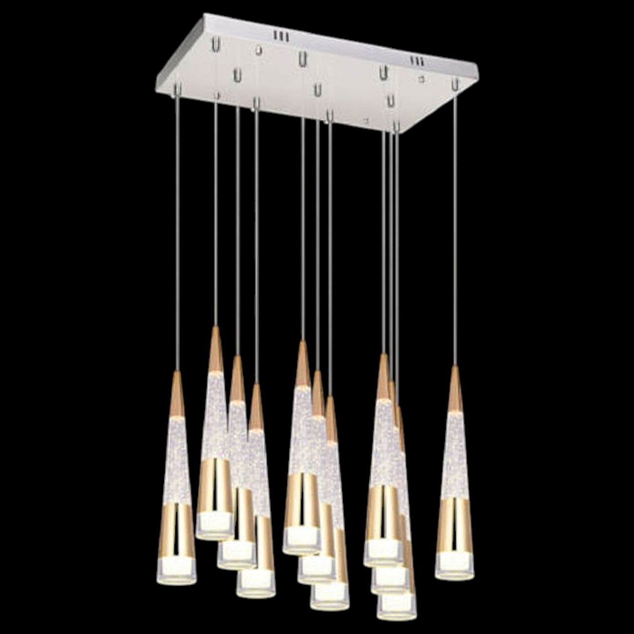 Đèn thả pha lê Andora L500*W250*H1200 3000K