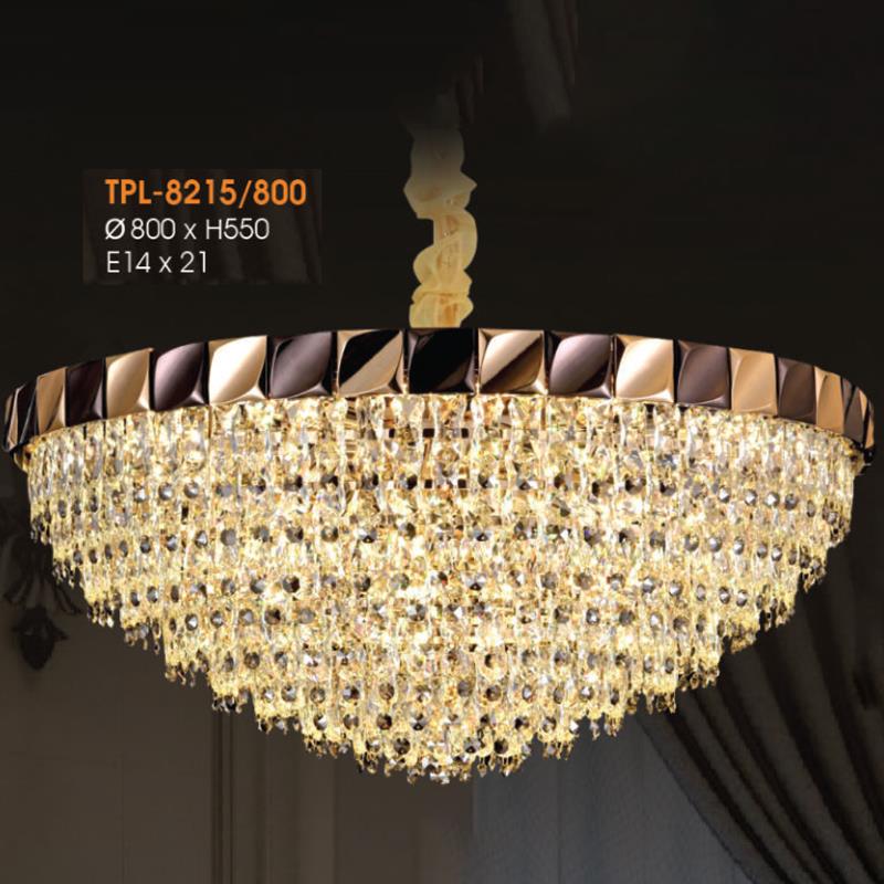 Đèn thả pha lê cao cấp Verona Ø800*H550 - E14*21