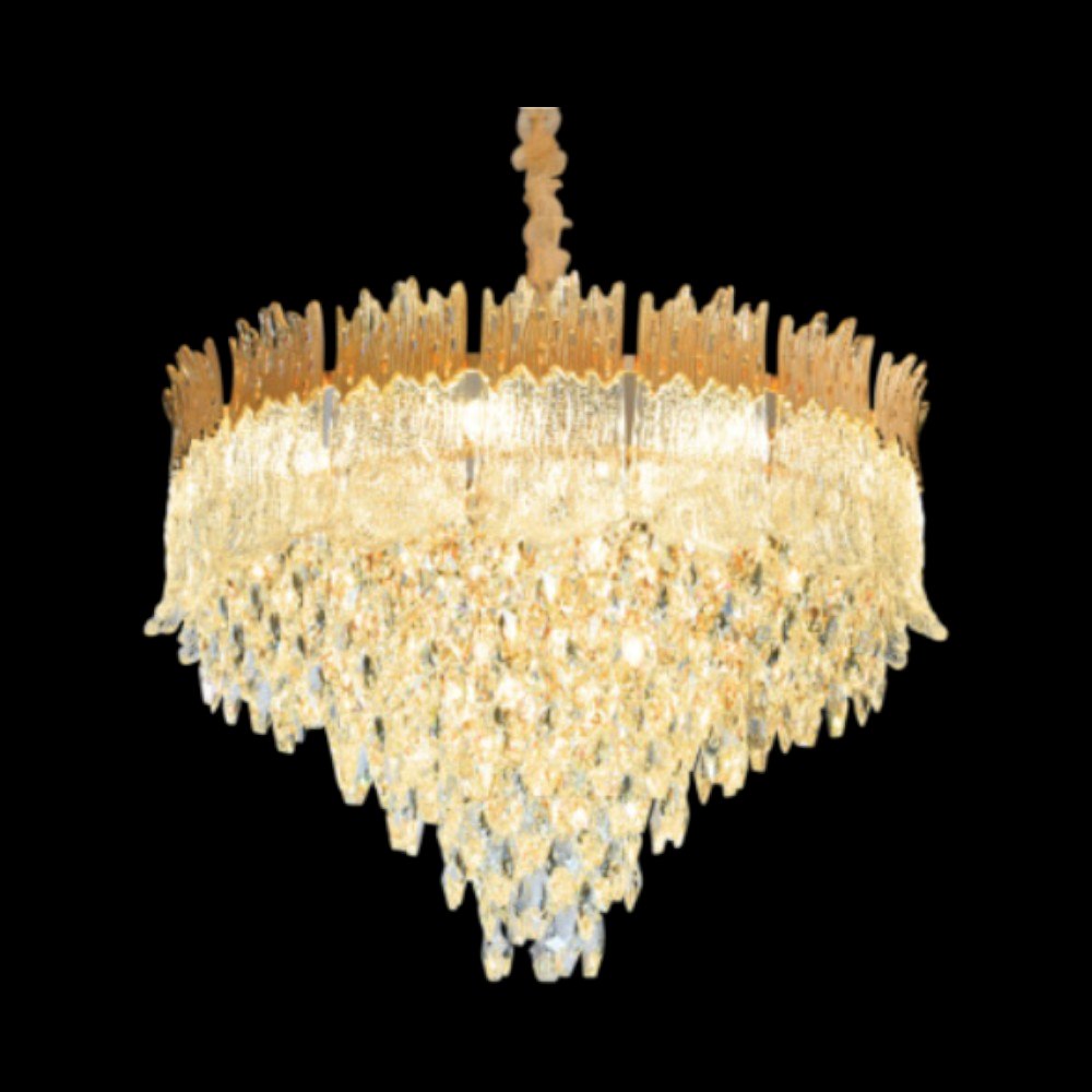 Đèn chùm pha lê Andora Ø600*H400 + 500 - E14*16 - Pha Lê K9