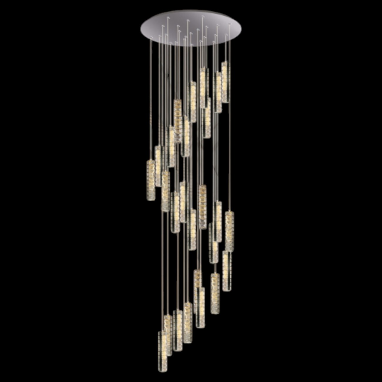 Đèn thả pha lê Andora TPL-88042 - LED 3 CĐ + REMOTE