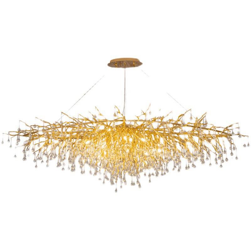 Đèn thả pha lê thả ngang W1000, G9*10