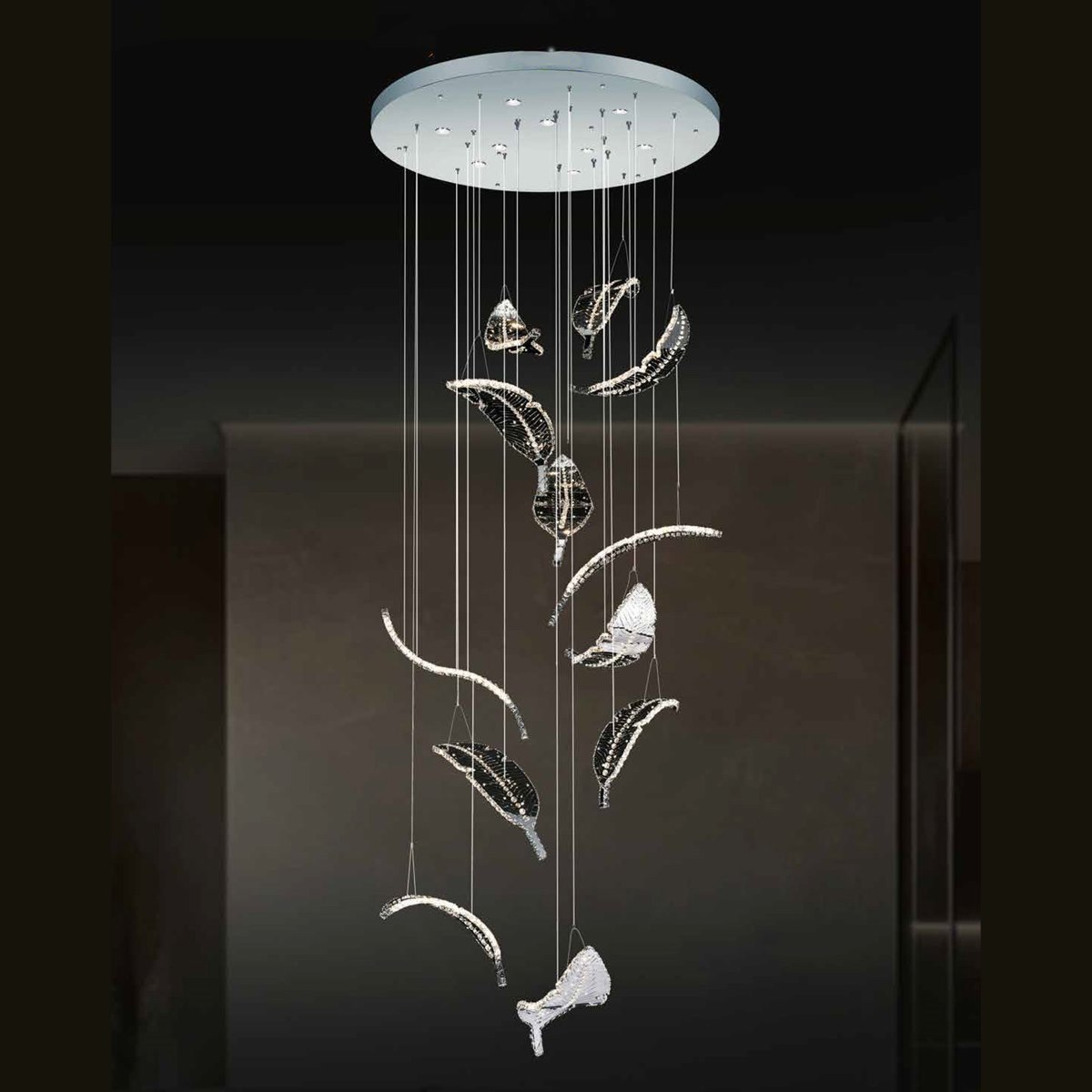 Đèn thả pha lê 355 Decor TPL1219 Ø1100*H3700