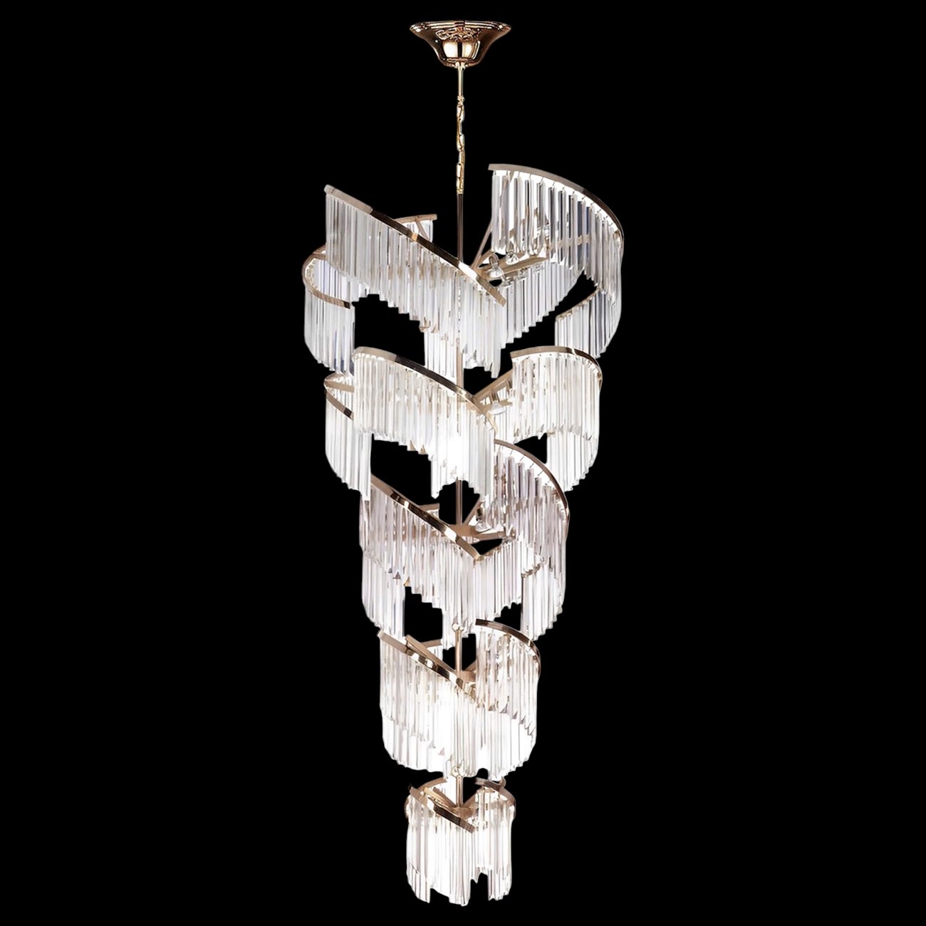 Đèn thả Pha Lê 355 Decor Ø800*H1800 - E14*68