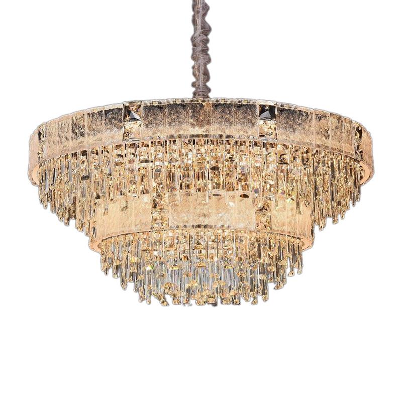 Đèn treo pha lê K9 cao cấp 355 decor E14*30 + LED 3000K - Ø1000