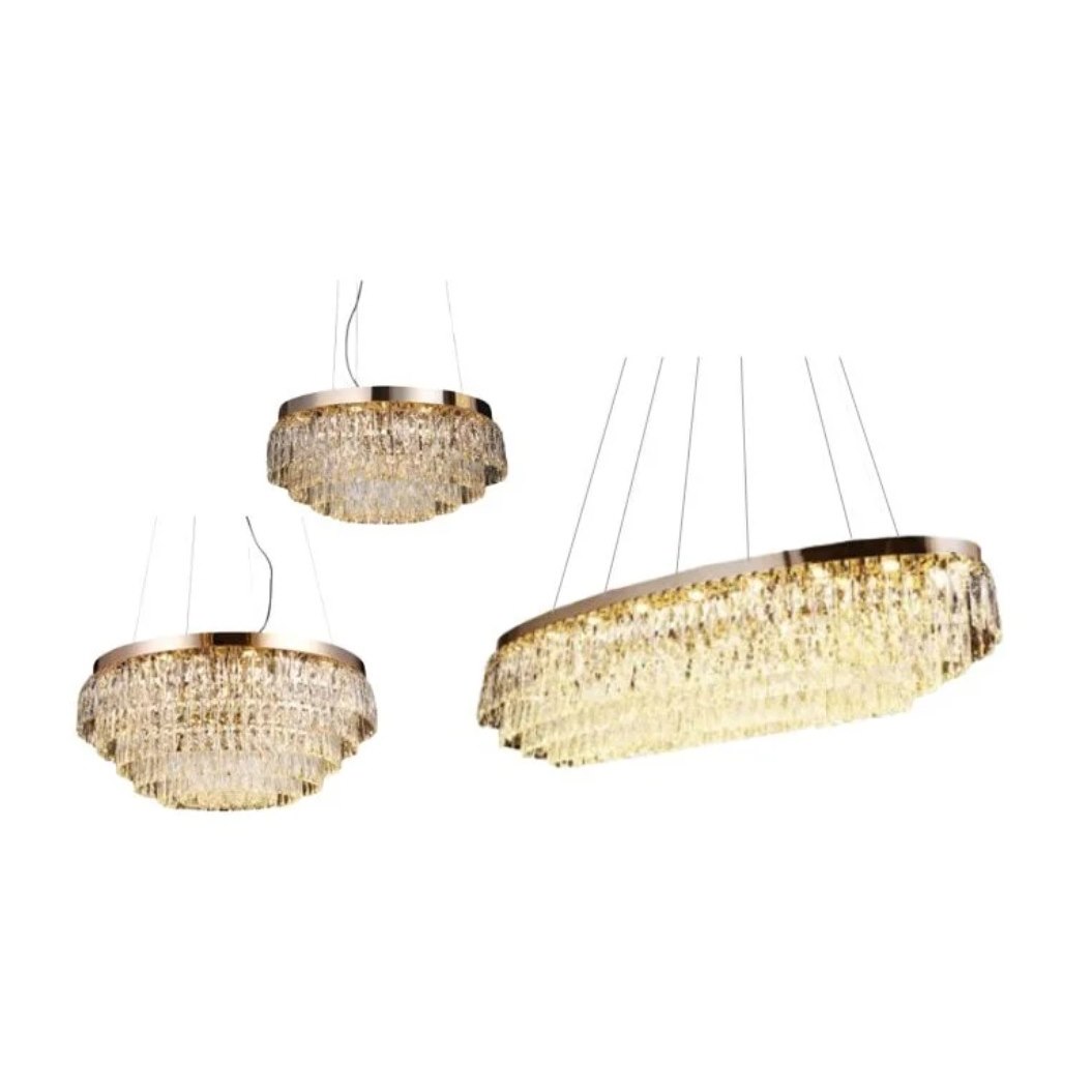 Đèn treo pha lê K9 355 Decor TPL8882 LED 3 CĐ