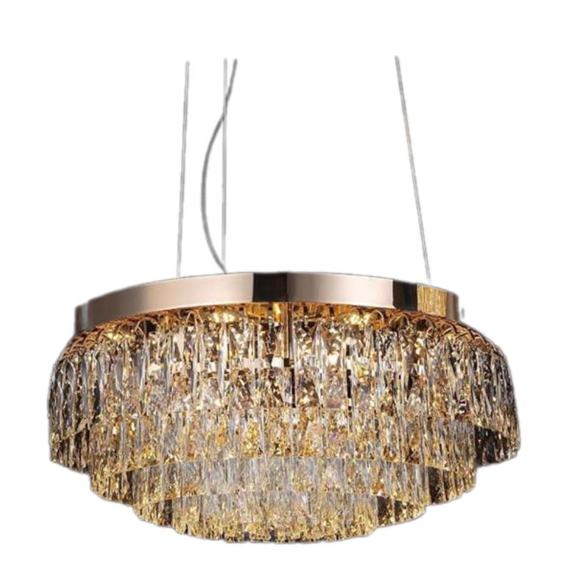 Đèn treo pha lê K9 cao cấp 355 decor LED 3 CĐ - Ø600*H250