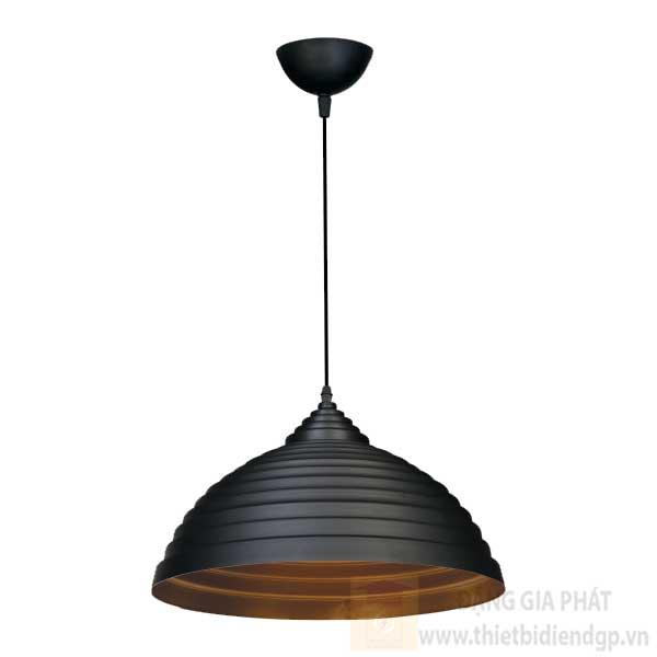 Đèn treo quán Ø400*H270, E27*1, Vỏ Đen