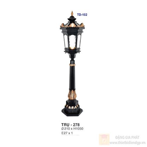 Đèn trụ sân vườn TRŲ - 278 Ø210 x H1050 E27 x1