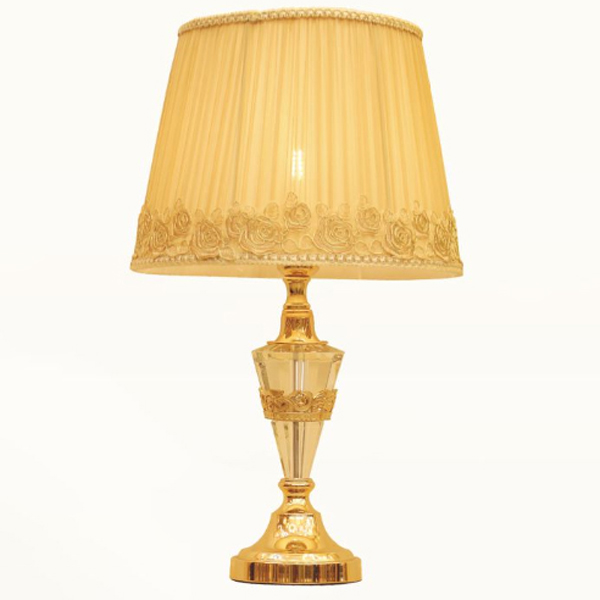 Đèn bàn chụp vải thân thủy tinh VENUS TS3154
