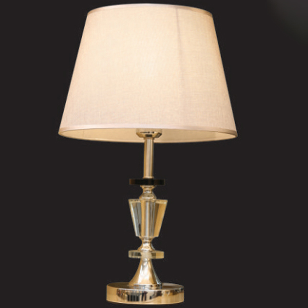 Đèn bàn chụp vải thân thủy tinh VENUS TS8740