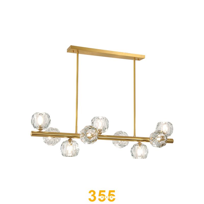 Đèn thả thân xi vàng đồng L900 - G9*9