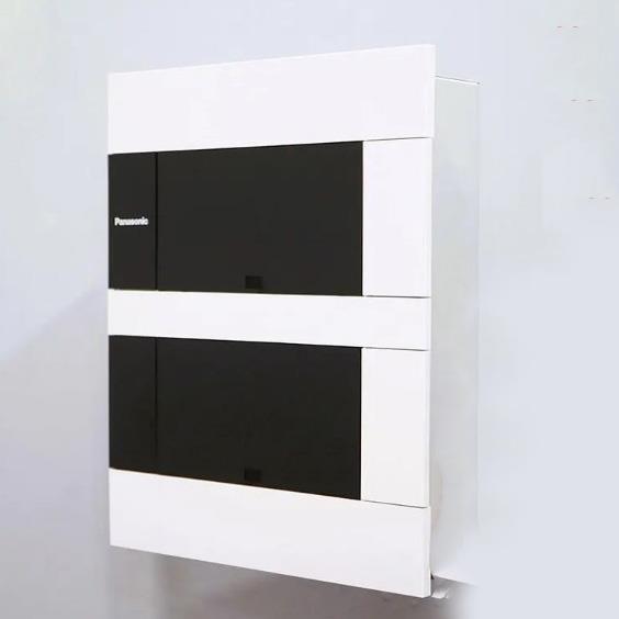 Tủ điện Panasonic âm tường Level Art màu trắng 2 tầng
