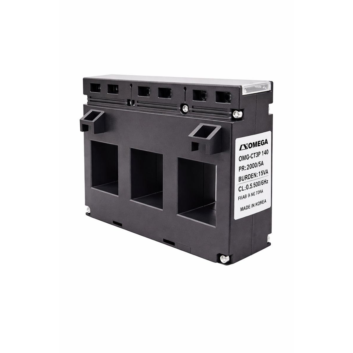 Biến dòng đo lường 3 pha Omega OMG-CT3P 140 loại hộp đúc