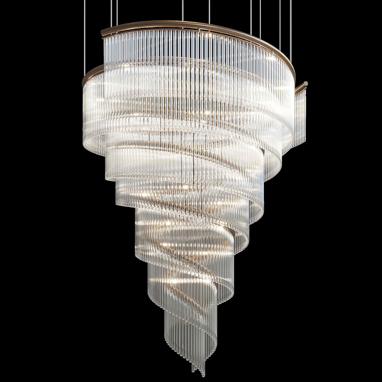 Đèn thả Pha Lê 355 Decor TPL9665 - D1500*H3000 - Bóng GU G4