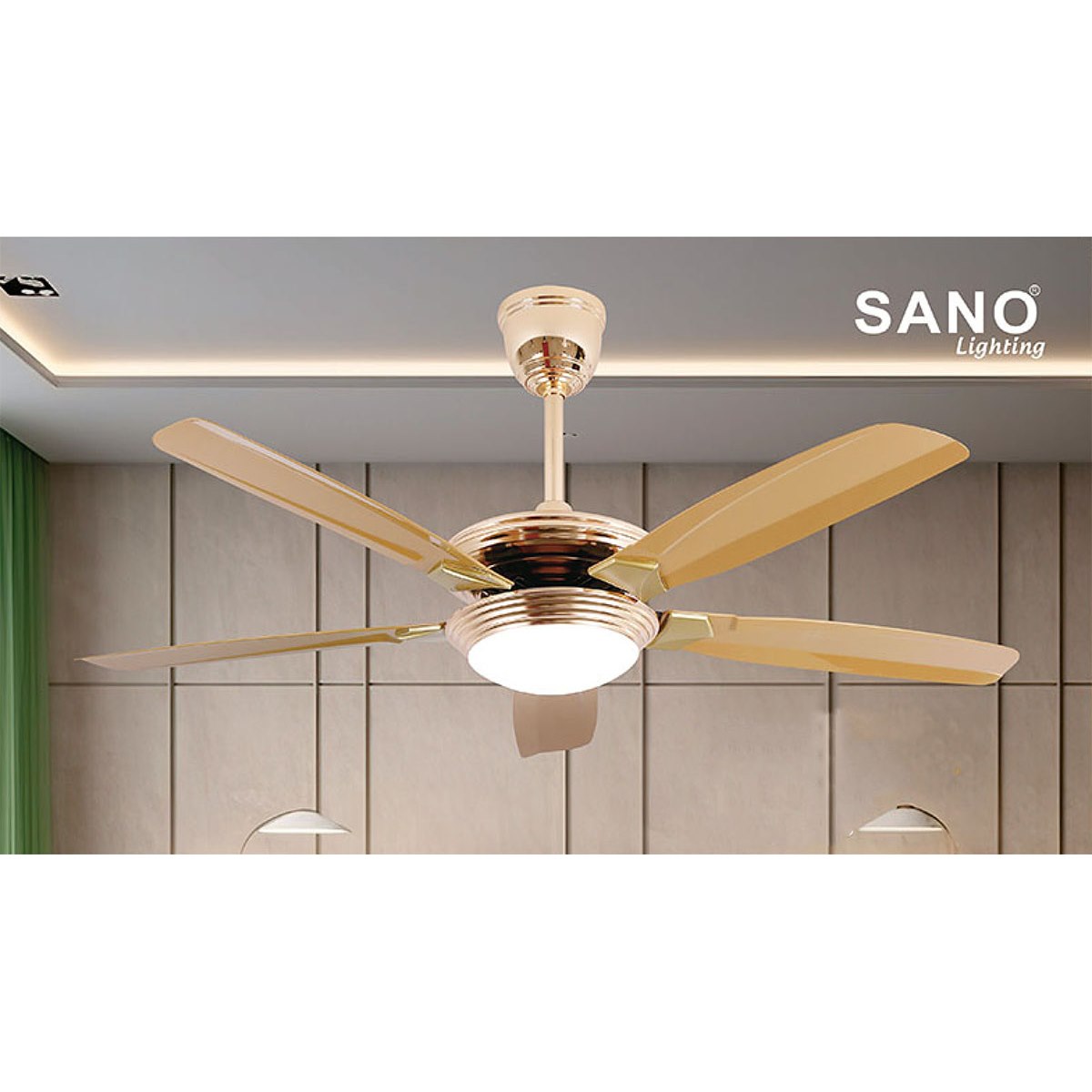 Quạt trần đèn Sano 5 cánh Q 10191/52 in