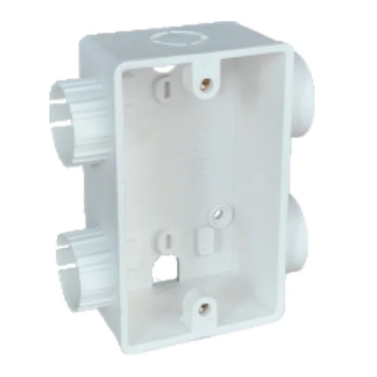 Đế đơn gắn âm chữ nhật 105x64x40mm