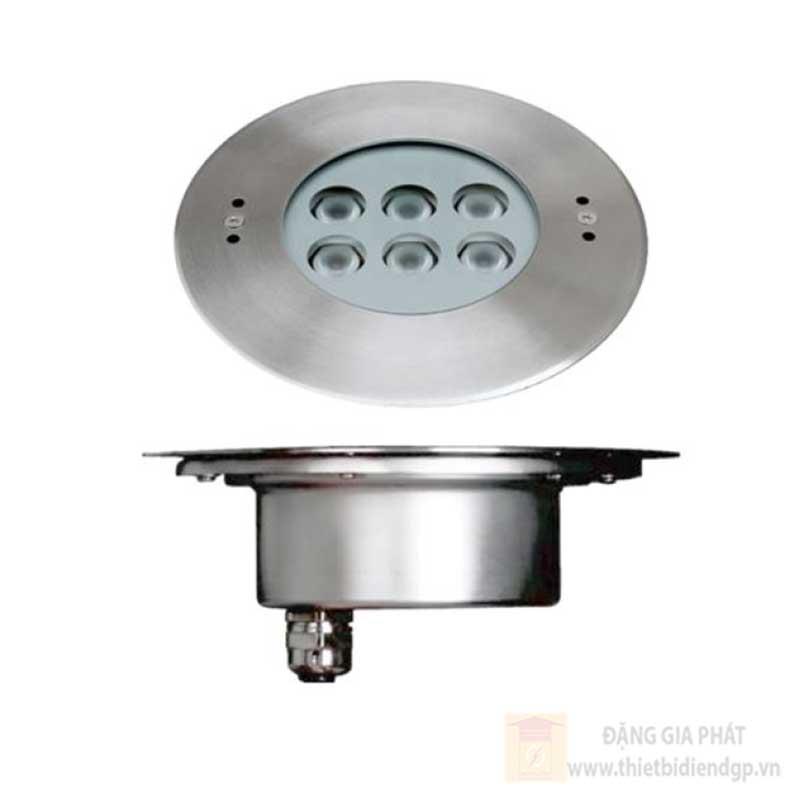 Đèn led âm sàn hồ bơi vinaled 12W mẫu D