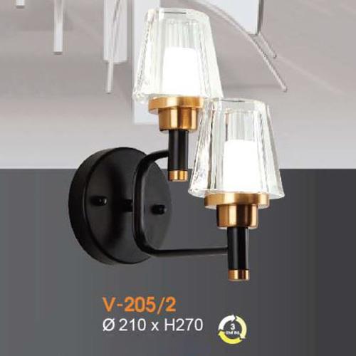 Đèn vách trang trí 3 màu Ø210*H270