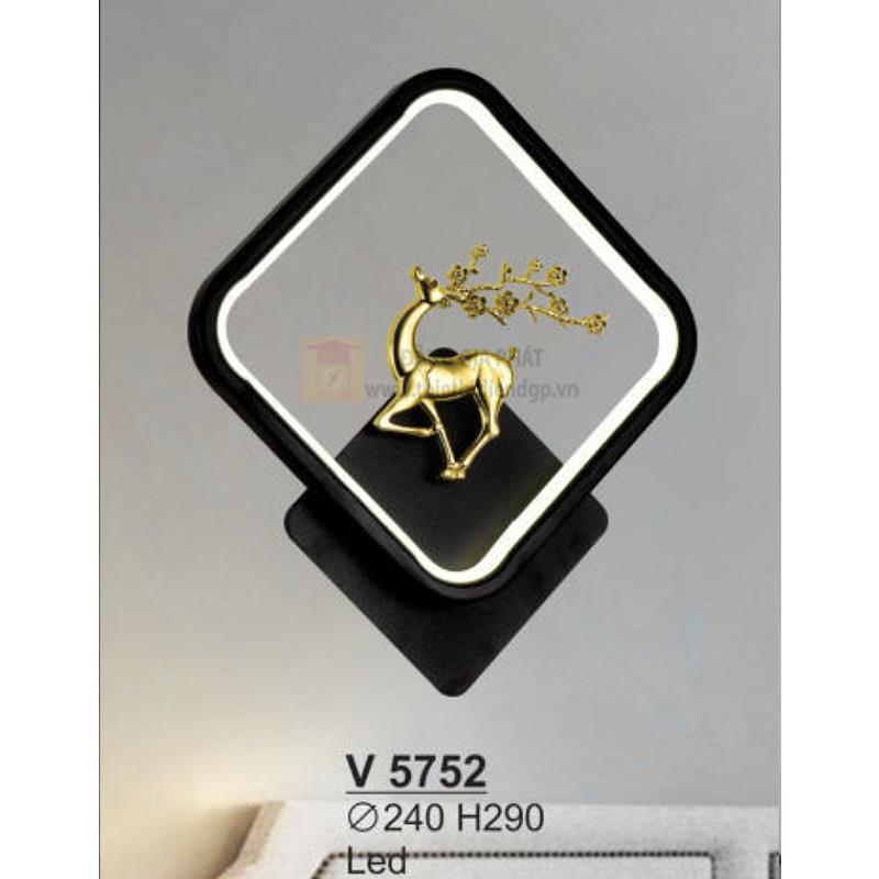Đèn vách trang trí Led - Ø240*H290 - vỏ màu đen