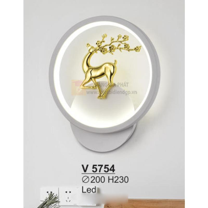 Đèn vách trang trí Led - Ø240*H290 - vỏ màu trắng