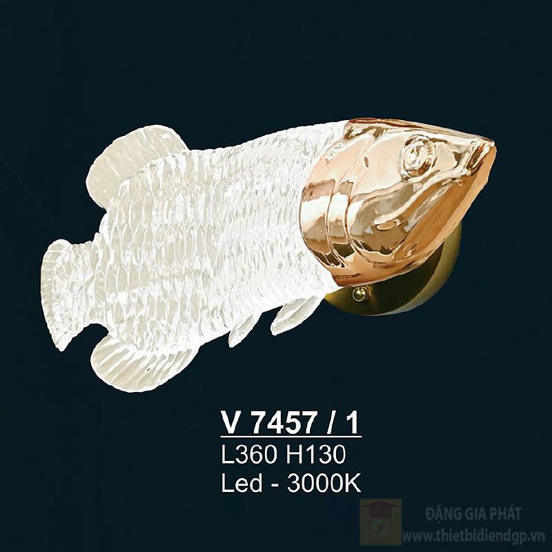 Đèn tường hình con cá L360*H130 - LED 3000K