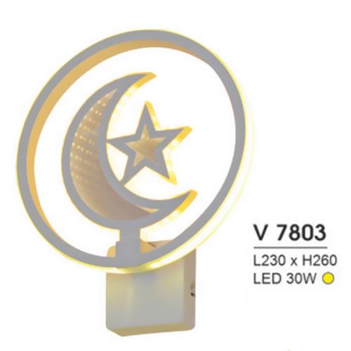 Đèn Vách Nghệ Thuật L230*H260-LED 30W ánh sáng vàng