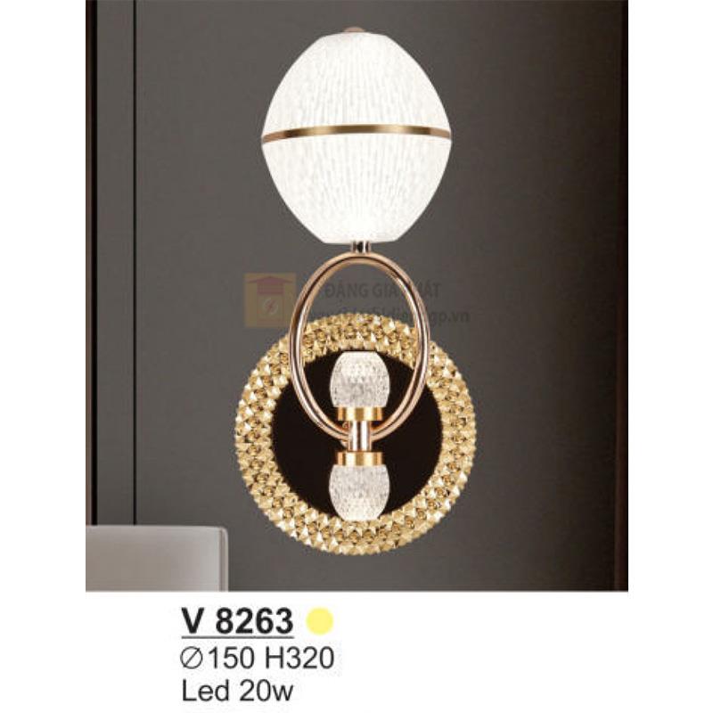 Đèn vách trang trí Led 20W - Ø150*H320 - ánh sáng vàng