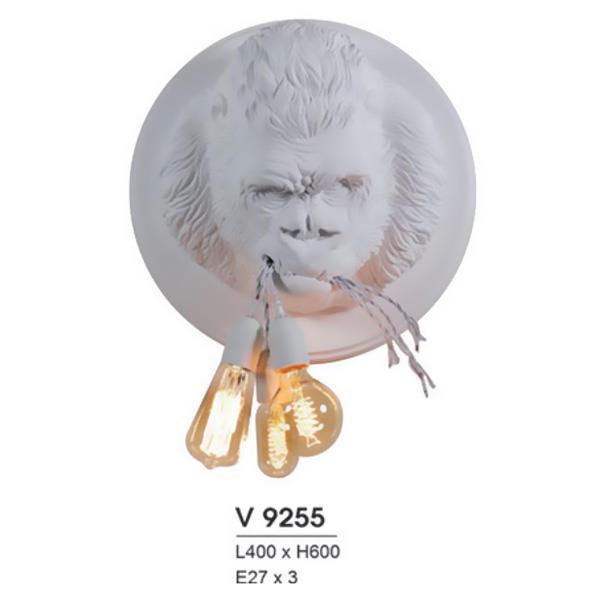 Đèn Vách Cổ Đầu King Kong L400*H600-E27*3 màu trắng