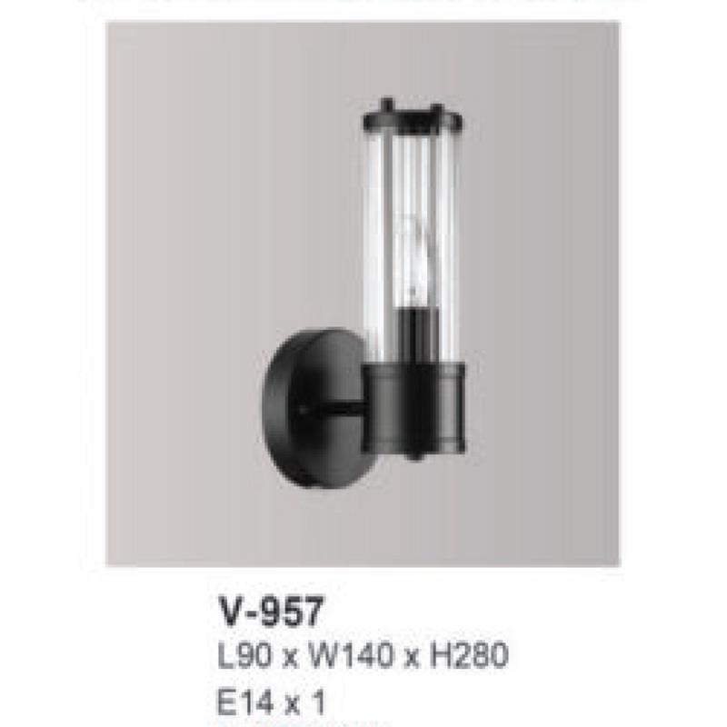 Đèn vách gắn tường L90 x W140× H280 E14× 1