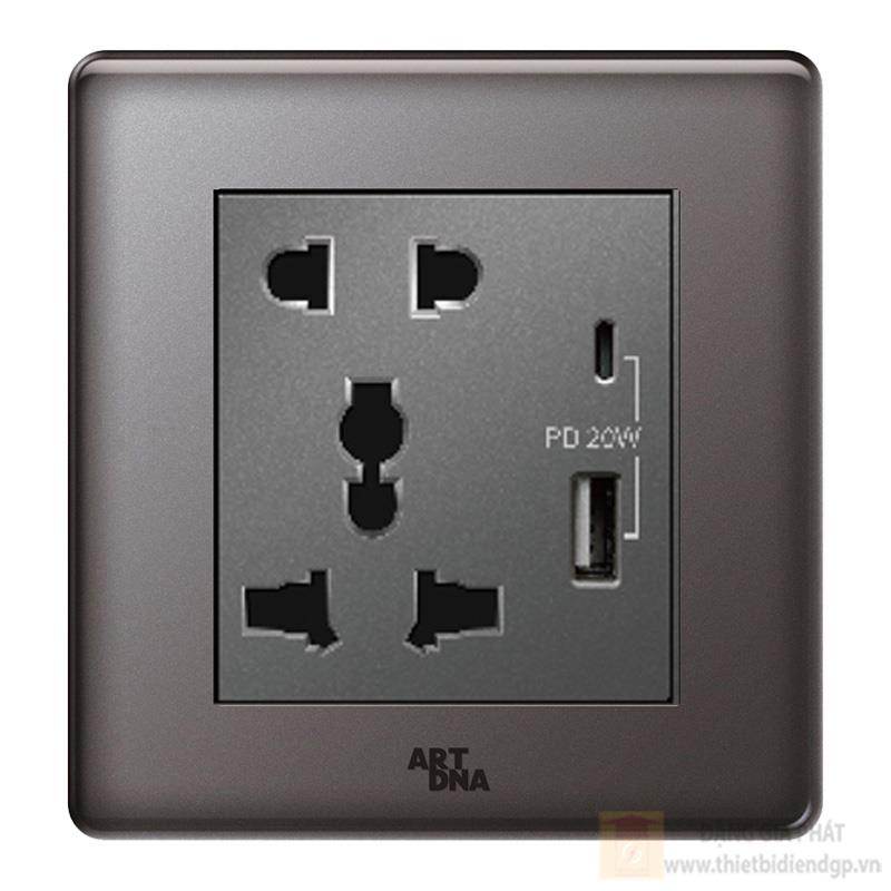 Ổ cắm đa năng + USB + Type C