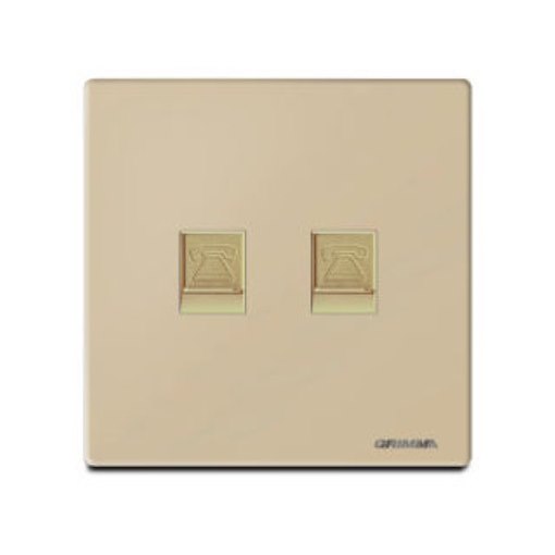 Bộ ổ cắm đôi điện thoại GRIMMA G60G2TEL
