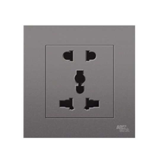 Ổ cắm 2 chấu và 3 chấu đa năng ARTDNA V20-C06