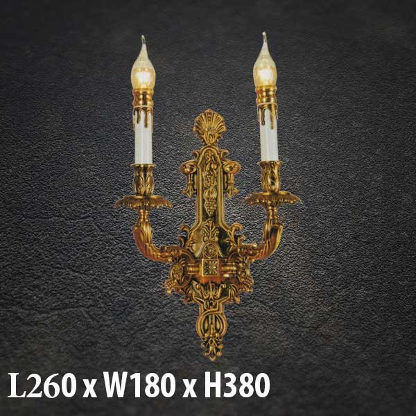 Đèn tường pha lê nến VC-048