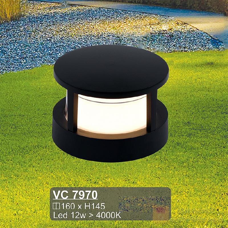 Đèn vách cổng vuông Led 12W > 4000K - Ø160*H145