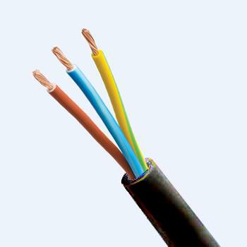 VCmt 300V/500V, cáp mềm tròn loại 3 ruột, THALOCO Cable vỏ đen