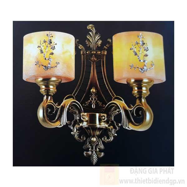 Đèn Vách Đồng L370*W190*H380, E14*2