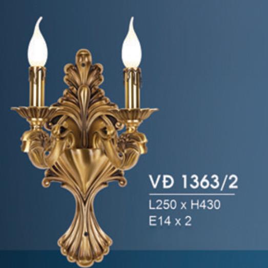 Đèn Vách Đồng L250*H430, E14*2