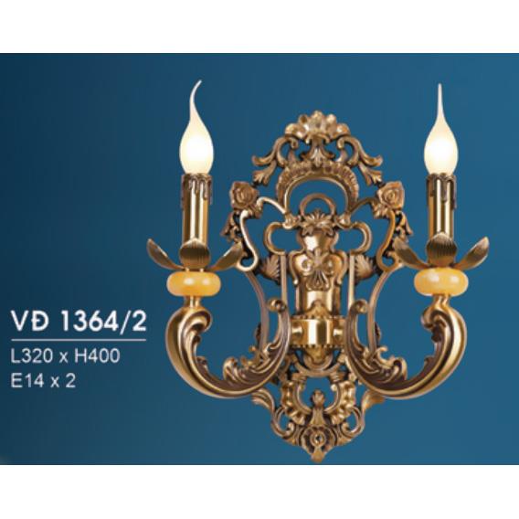 Đèn Vách Đồng L320*H400, E14*2