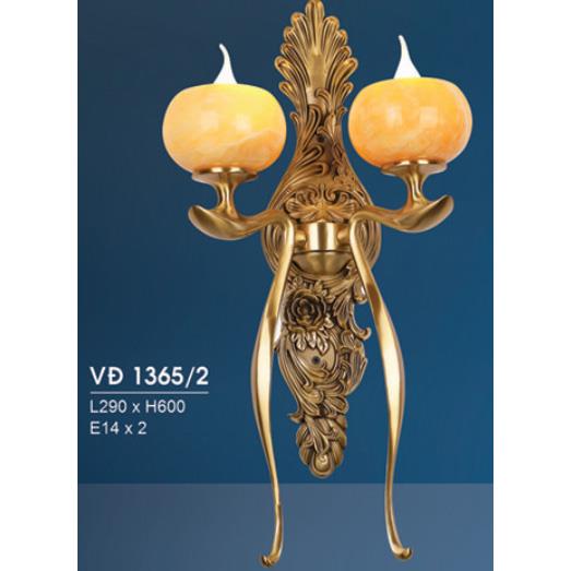 Đèn Vách Đồng L290*H600, E14*2