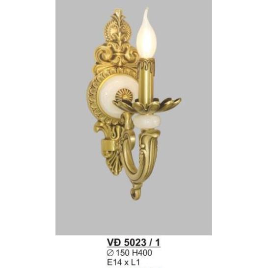 Đèn vách đồng Ø150*H400, E14*L1