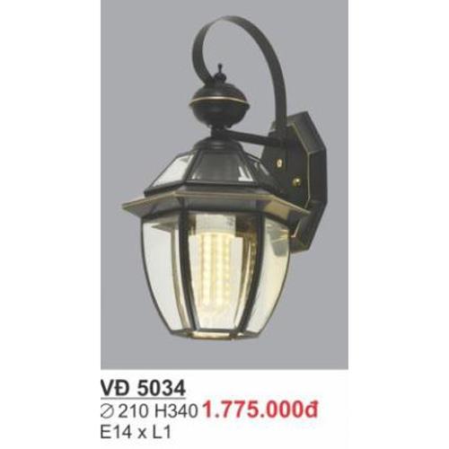 Đèn vách đồng Ø210*H340, E14*L1