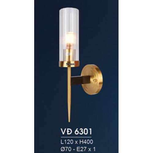 Đèn Vách Đồng L120*H400, Ø70 - E27*1