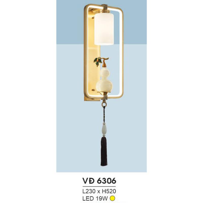 Đèn vách đồng L230*H520, LED 19W, ánh sáng vàng