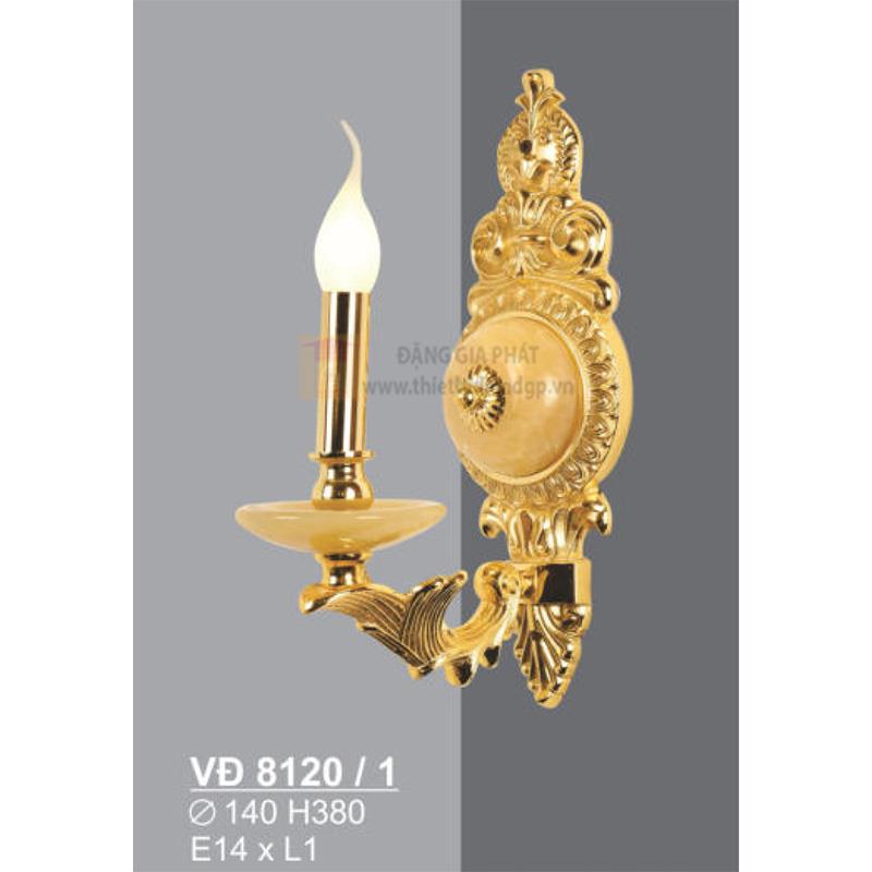 Đèn vách Đồng E14*L1 - Ø140*H380