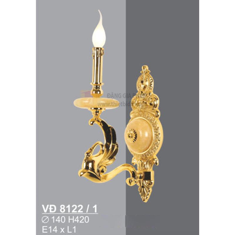 Đèn vách Đồng E14*L1 - Ø140*H420
