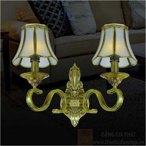 Đèn Vách Đồng L350*W250*H350, E27*2