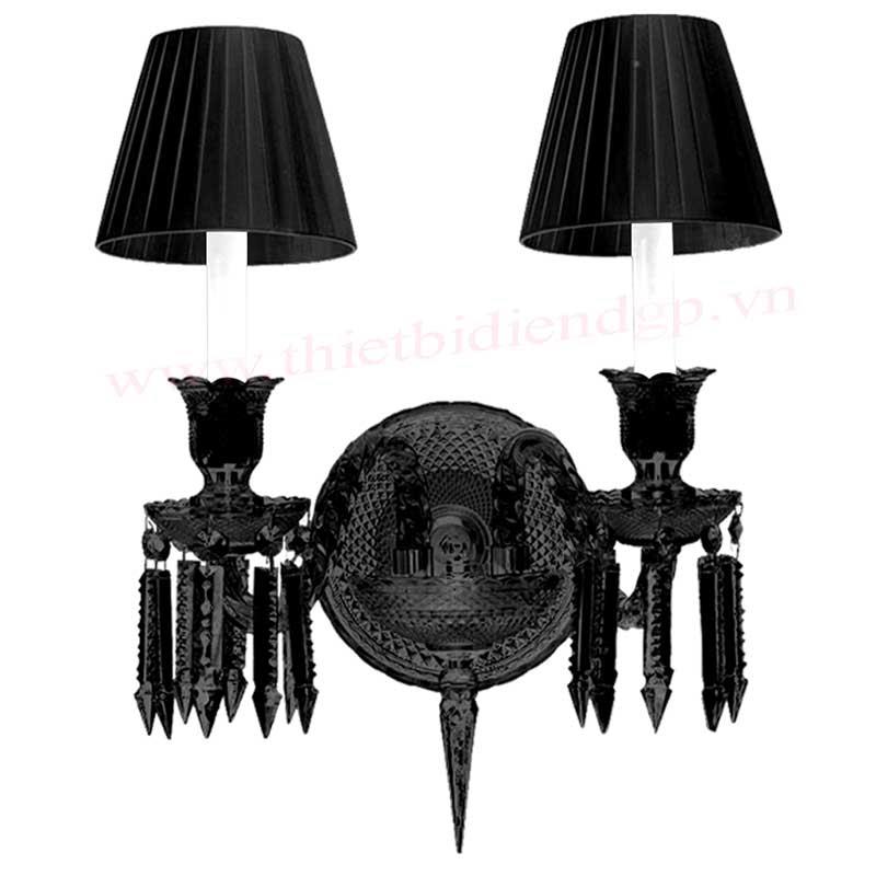 Đèn tường nến W450*H400, E14*2 vỏ đen