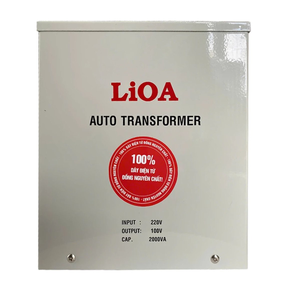 Biến áp đổi nguồn hạ áp 1 pha LiOA vỏ kim loại (Loại đặc biệt)